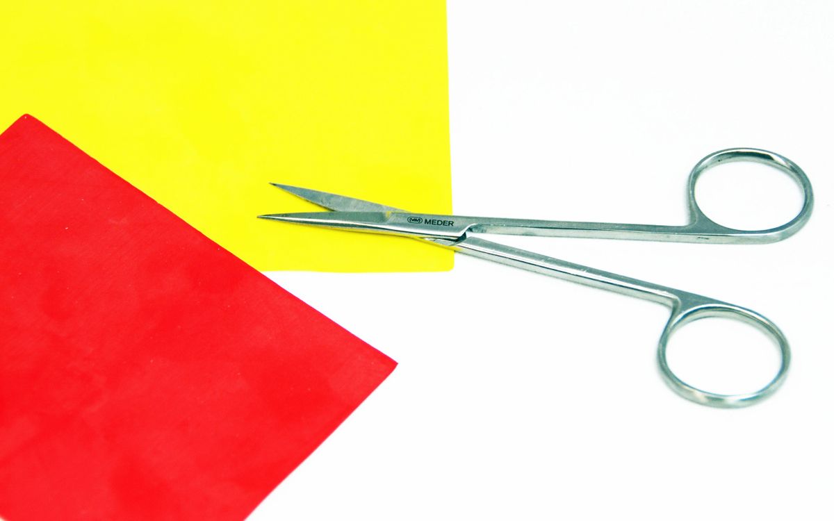 Scissor Sharpness Test Material, Red